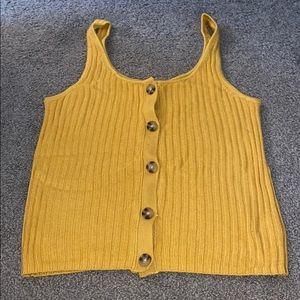 American eagle ribbed cropped tank